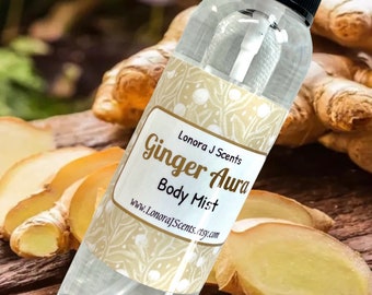 Ginger Aura Body Spray, Body Mist, Fragrance Mist, Body Splash, Perfume Spray