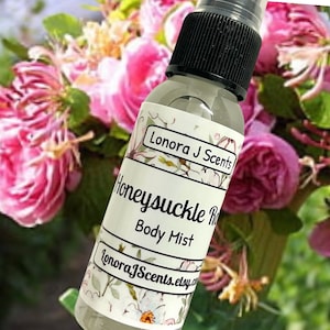 Honeysuckle Rose Body Mist, Body Spray, Floral Fragrance Mist