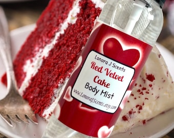 Red Velvet Cake Body Spray, Body Mist, Fragrance Mist, Body Splash, Perfume Spray