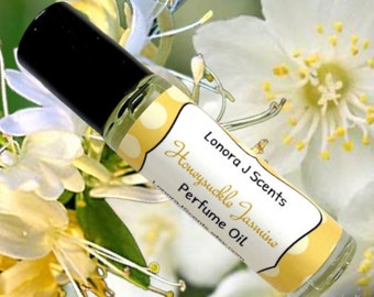 Honeysuckle Jasmine Perfume Oil Roll On, Natural Fragrance (10 ml)