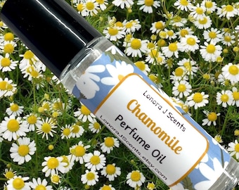 Chamomile Perfume Oil Roll On, Vegan Coconut Oil Blend