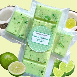 Lime in Da Coconut Wax Melts, Snap Bar Wax melts,  Strong Wax Melts, Wax Tarts, Home Fragrance