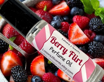 Berry Flirt Type Perfume Oil Roll On, Fruity Floral Scent