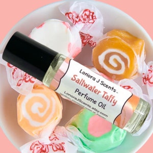 Saltwater Taffy Roll On Perfume Oil, Perfume Oil Roll On, Perfume Roll On, Roll On Fragrance