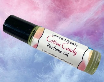 Cotton Candy Perfume Oil Roll On, Vanilla Scent