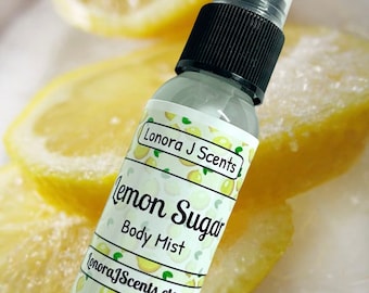 Lemon Sugar Body Mist, Food Fragrance Spray