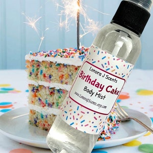 Birthday Cake Body Spray, Body Mist, Fragrance Mist, Body Splash, Perfume Spray