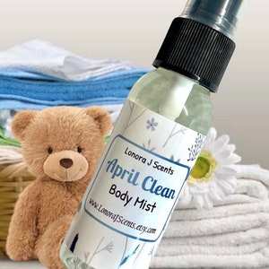 April Clean Body Spray, Body Mist, Fragrance Mist, Perfume Spray