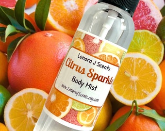 Citrus Sparkle Body Spray, Body Mist, Fragrance Mist