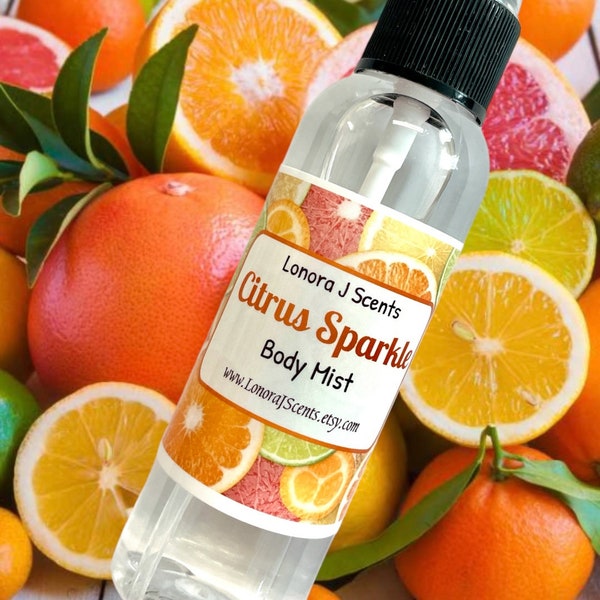 Citrus Sparkle Body Spray, Body Mist, Fragrance Mist