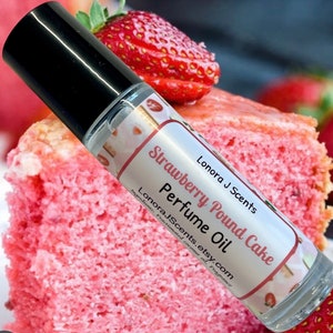 Strawberry Pound Cake Perfume Oil, Perfume Oil Roll On, Perfume Roll On, Roll On Fragrance