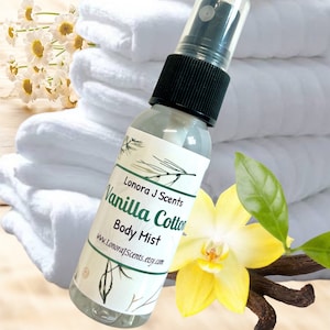 Vanilla Cotton Body Mist, Body Spray, Food Fragrance Mist, Cherry Body Mist