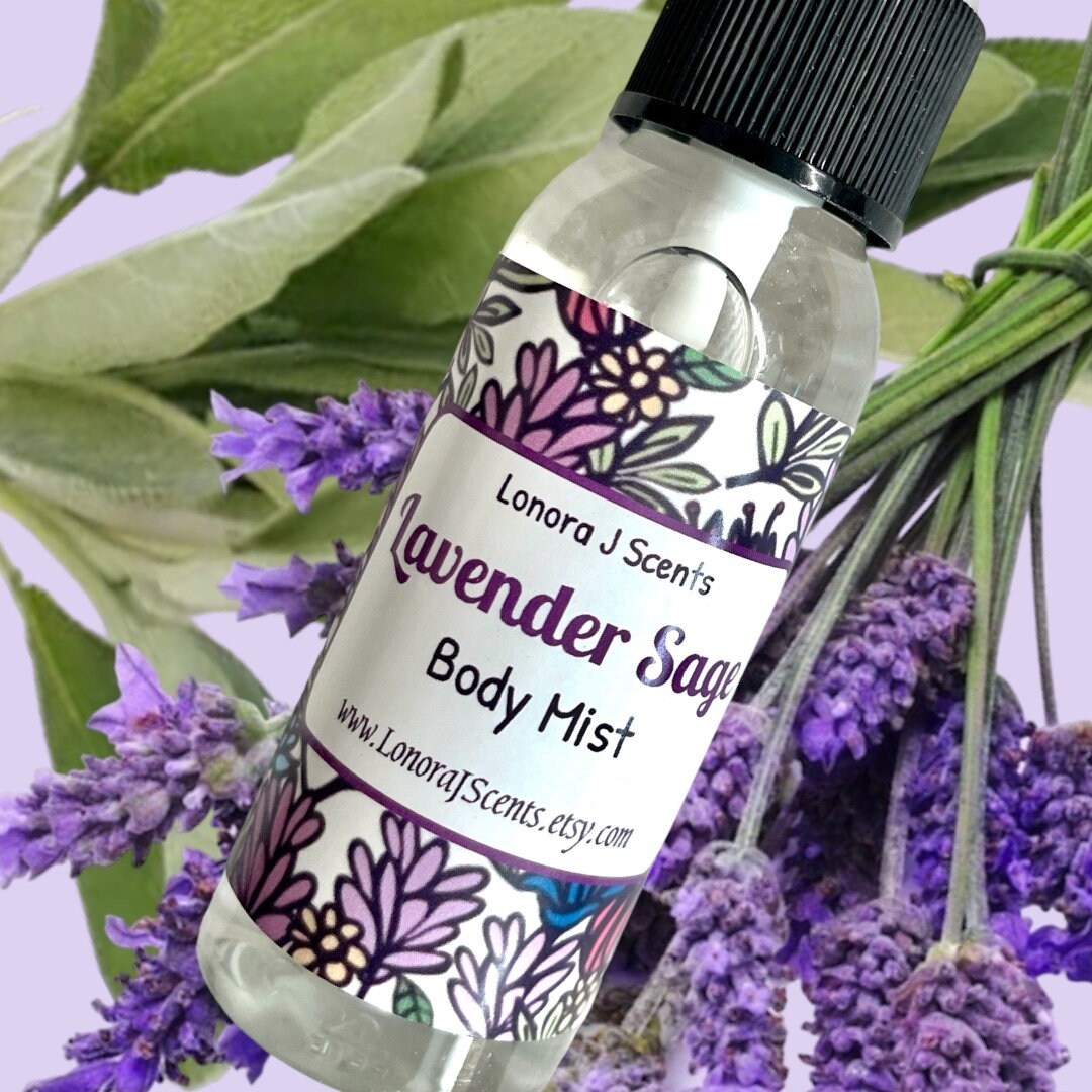Lavender Sage Body Mist Body Spray Fragrance Mist Body Etsy