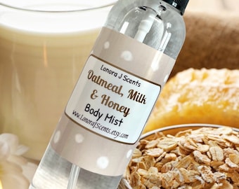 Oatmeal Milk and Honey Body Mist, Cruelty-Free Spray