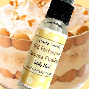 Banana Pudding Body Mist, Body Spray, Food Fragrance Mist