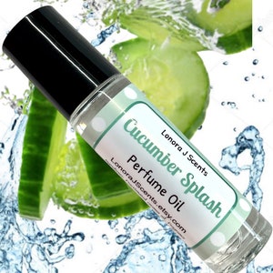 Cucumber Splash Roll On Perfume Oil, Perfume Oil Roll On, Perfume Roll On, Roll On Fragrance