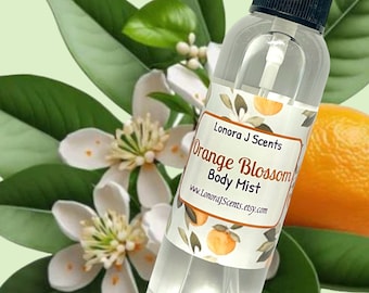 Orange Blossom Body Mist, Body Spray, Fragrance Mist, Body Splash, Perfume Spray