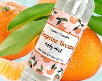 Tangerine Dreams Body Spray, Body Mist, Fragrance Mist, Body Splash, Perfume Spray