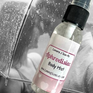 Aphrodisiac Body Spray, Body Mist, Fragrance Mist, Body Splash, Perfume Spray