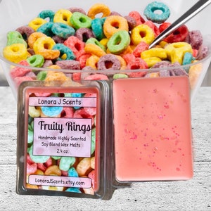 Fruity Rings Strong Wax Melts, Wax Tarts, Clam Shell Wax Melts for Warmers, Home Fragrance