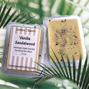 Vanilla Sandalwood Scented Wax Melts, Wax Tarts, Wax Melts for Warmers, Home Fragrance