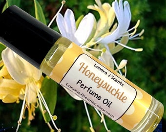 Honeysuckle Perfume Oil Roll On, Sweet Floral Fragrance (10ml)