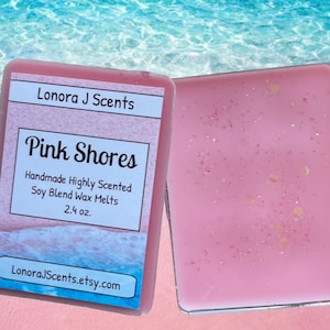 Pink Shores Scented Wax Melts, Wax Tarts, Wax Melts for Warmers, Home Fragrance