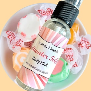 Saltwater Taffy Body Mist, Body Spray, Fragrance Mist, Body Splash, Perfume Spray