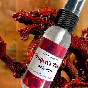 Dragons Blood Body Spray, Body Mist, Fragrance Mist, Perfume Spray