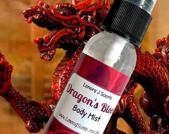 Dragons Blood Body Spray, Body Mist, Fragrance Mist, Perfume Spray