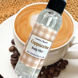 Cappuccino Body Spray, Body Mist, Fragrance Mist, Body Splash, Perfume Spray