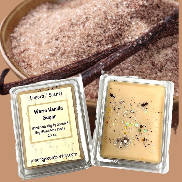 Warm Vanilla Sugar Type Scented Wax Melts, Wax Tarts, Wax Melts for Warmers, Home Fragrance