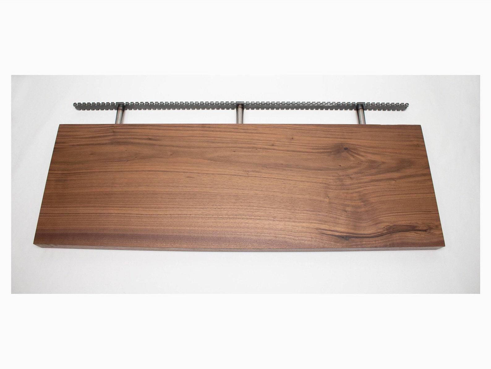 White Oak Floating Wood Shelves With Hidden Bracket Etsy