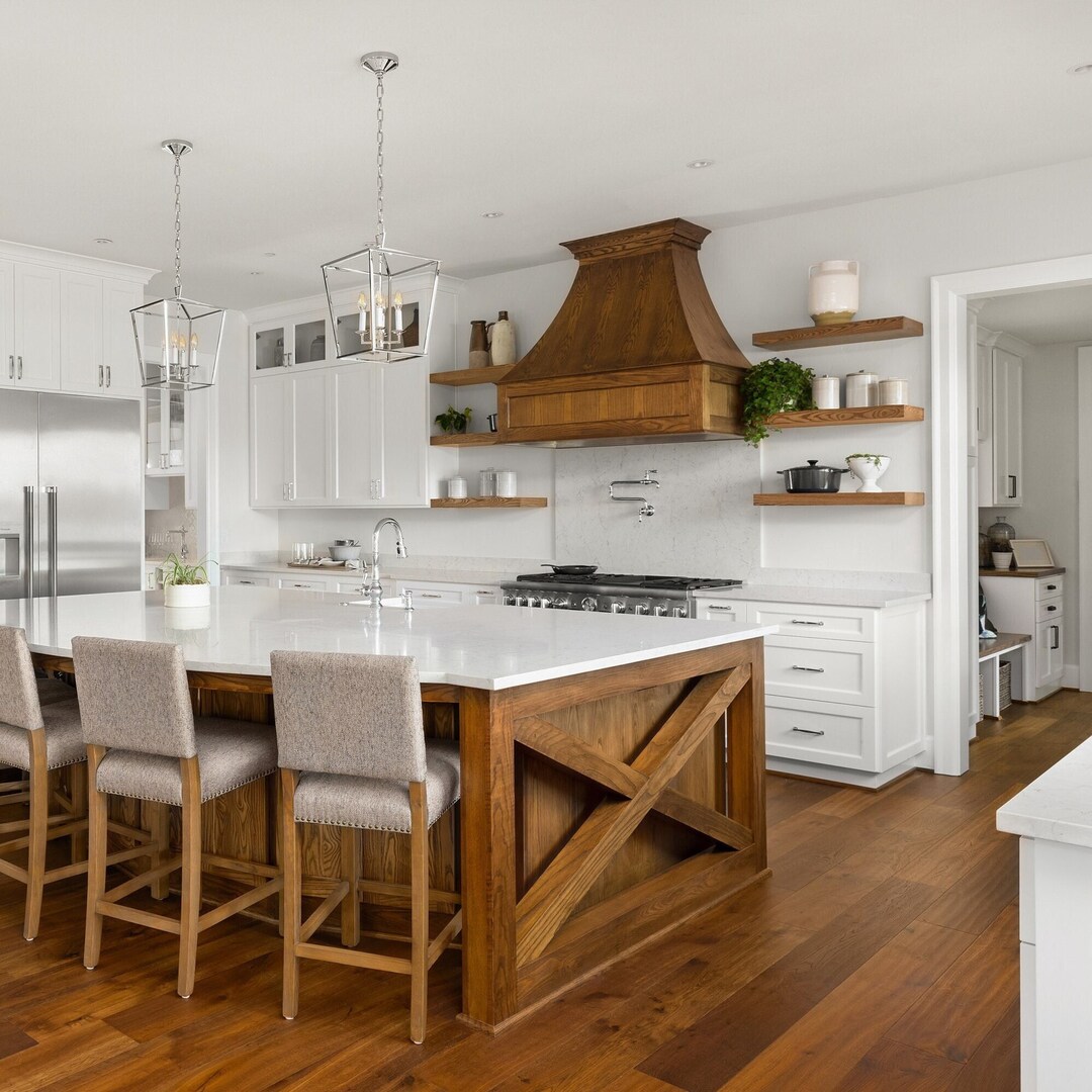 White Oak Floating Wood Shelves With Hidden Bracket Etsy