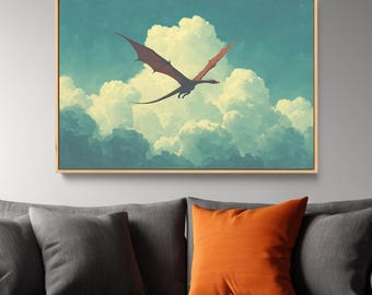 Dragon Wall Art: Canvas Art Print, Fantasy Art