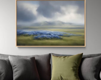 Texas Wall Art: Framed Wall Art, Hill Country Landscape Painting