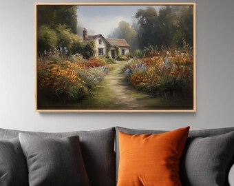 Autumn Cottage Print: Fall Trees Wall Art, Original Painting | Cottage Life