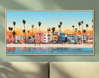 Venice Beach Art Print: California Coastal Wall Decor
