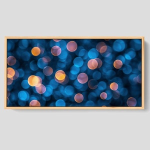 Modern Wall Decor - Bokeh Abstract Painting, Large Canvas Print, Abstract Wall Art Print, Giclee Art Print