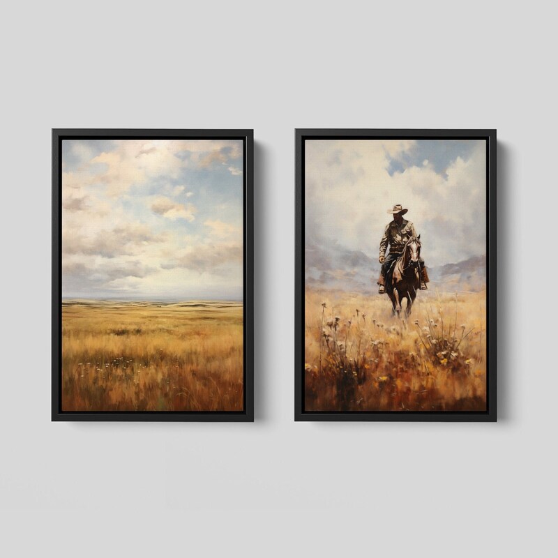 Cowboy Art - Etsy