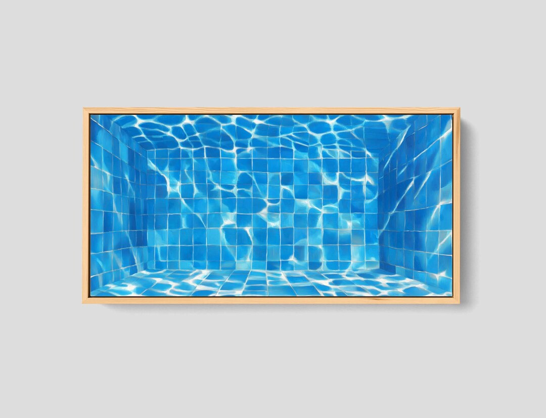Pool Canvas Abstract Swimming Pool Print: Canvas Art, Summer Ocean Decor - Etsy