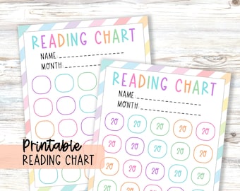 School Reading Log, Reading Reward Chart, 20 Minute Daily Homework Assignment, Summer Reading Journal, School Student Book Rating Tracker