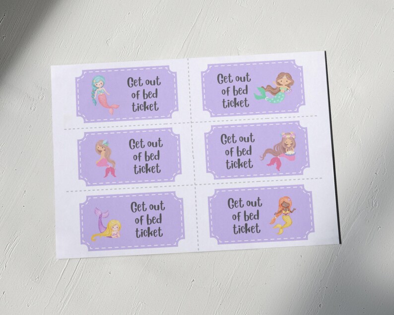 Bedtime Pass for Sleep Training Toddlers Printable Get Out of Bed ...