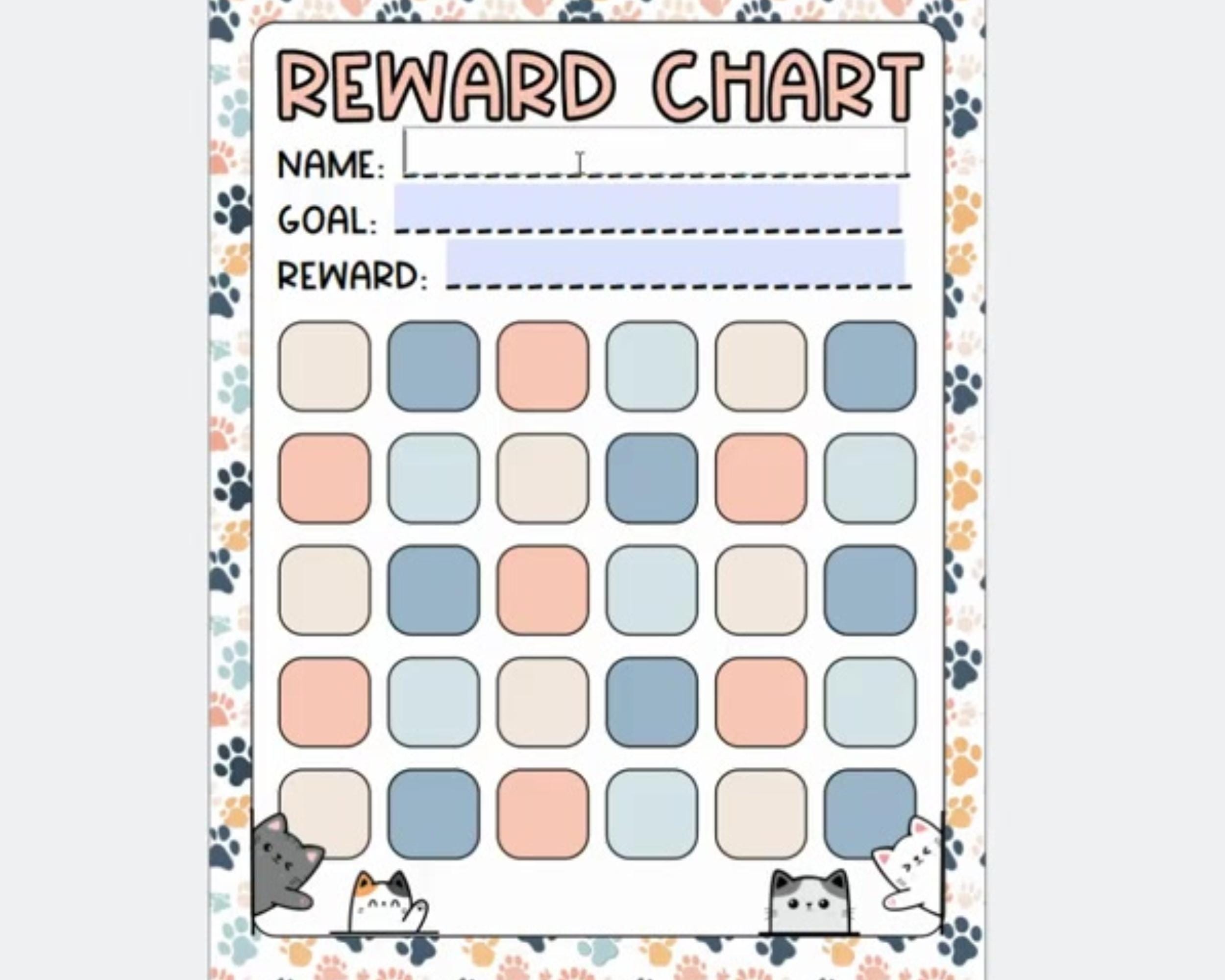 Fresh Look at Printable Cat Reward Chart For Kids Classroom Positive Behavior Reward
