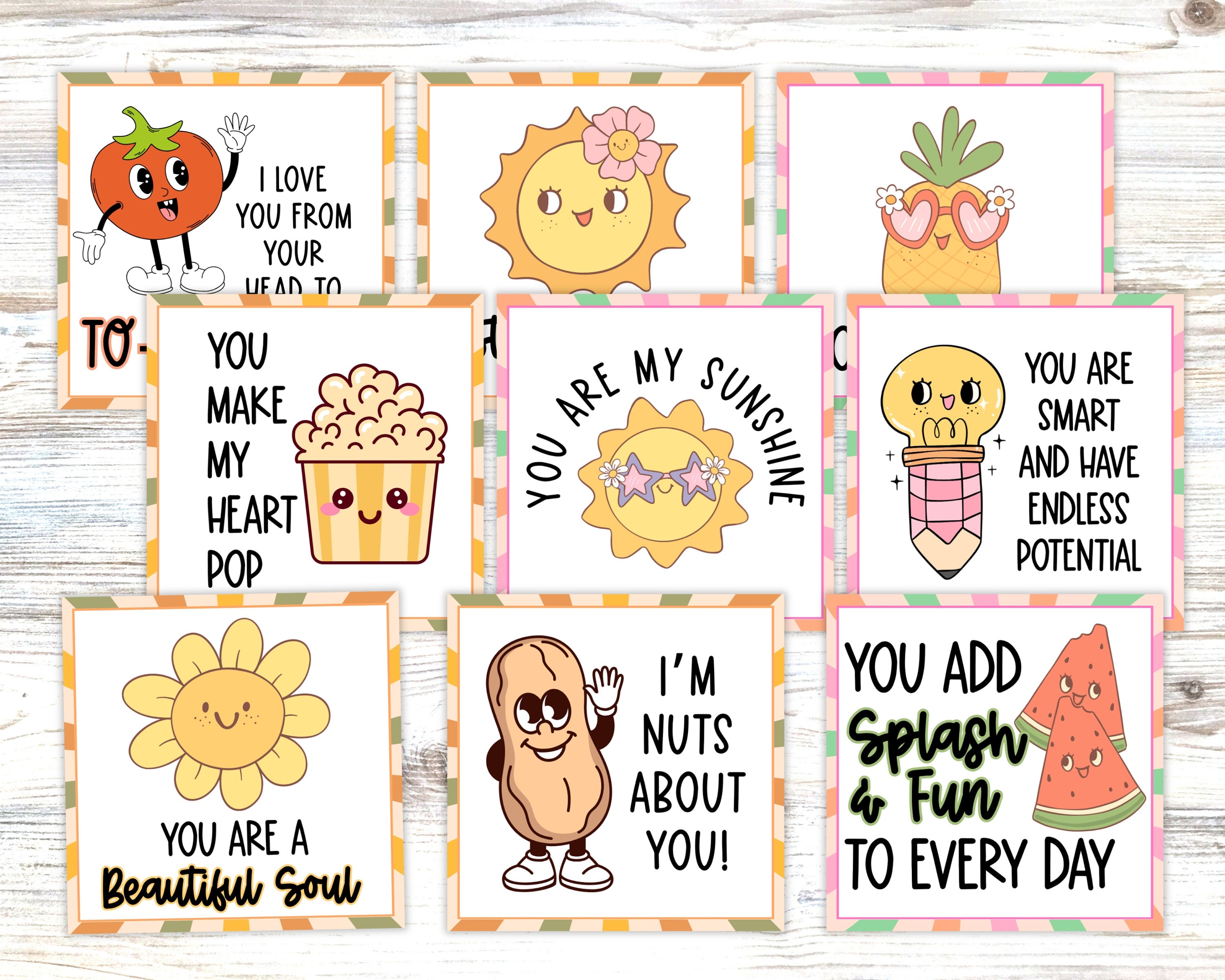 Lunch Box Notes, Positive Affirmation Cards for School Lunch, Back to ...