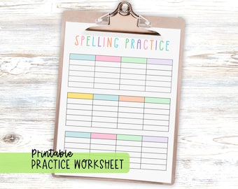 Spellingoefening Afdrukbaar werkblad Spelling Woordenblad Zicht Woordoefening Spellingtest Thuisonderwijs Leraar School Huiswerkopdracht