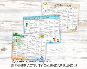 Activity Calendar Canva Template for Recreation Director, Bulletin Board Theme for Long Term Care Senior Living or Disability Day Program
