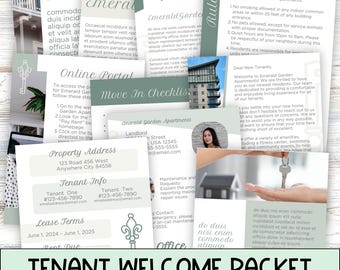 Tenant Welcome Packet, Editable Canva Template, Rental Welcome Letter, Apartment Rules & Info Book, Bonus Property Management Landlord Forms
