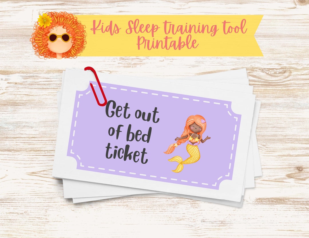 Bedtime Pass for Sleep Training Toddlers Printable Get Out of - Etsy