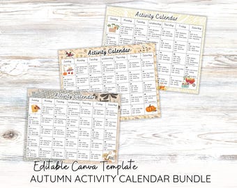 Activity Calendar Canva Template for Recreation Director, Bulletin Board Theme for Long Term Care Senior Living or Disability Day Program